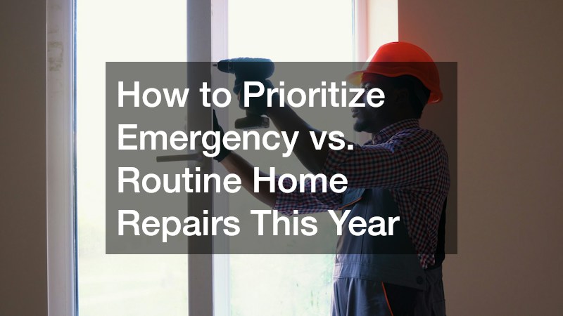 How to Prioritize Emergency vs. Routine Home Repairs This Year
